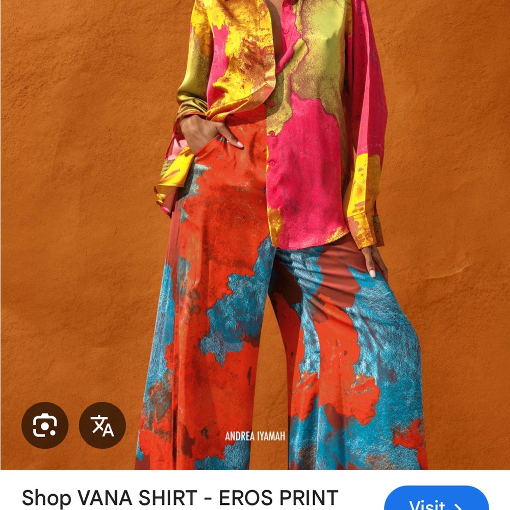 Andrea Iyamah Colorful Vana Women's shirt